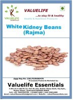 Value Life Kidney Beans Rajma (White, 1KG)
