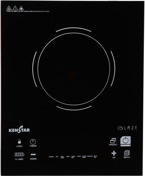 Kenstar KIGLA20KP5-DME 2000 W Induction Cooktops (Black)