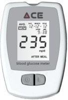 ACE Kit Glucometer (100 Strips, White)