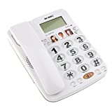 Whitleys KXT2035 Corded Landline Phone (White)