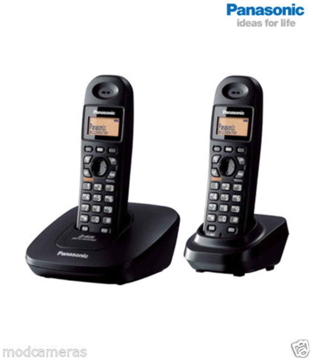 Panasonic KXTG3612BX2 Cordless Landline Phone (Black) Price in India