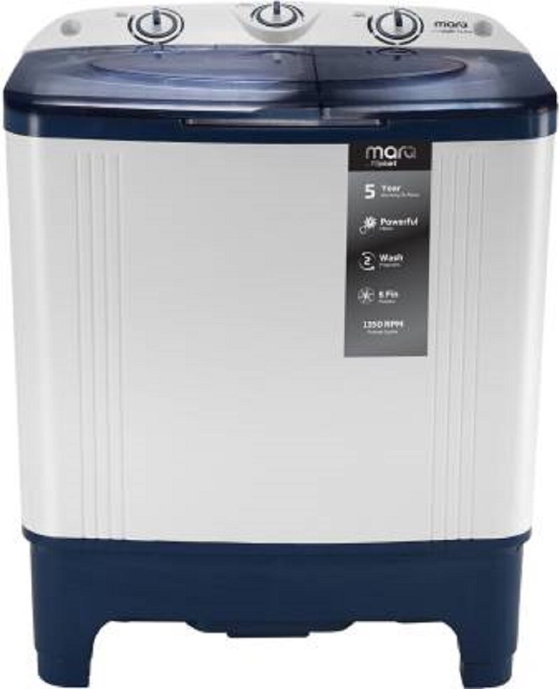MarQ by Flipkart 6.5 kg Semi Automatic Top Load Washing Machine (MQSAHB65) Online at Lowest