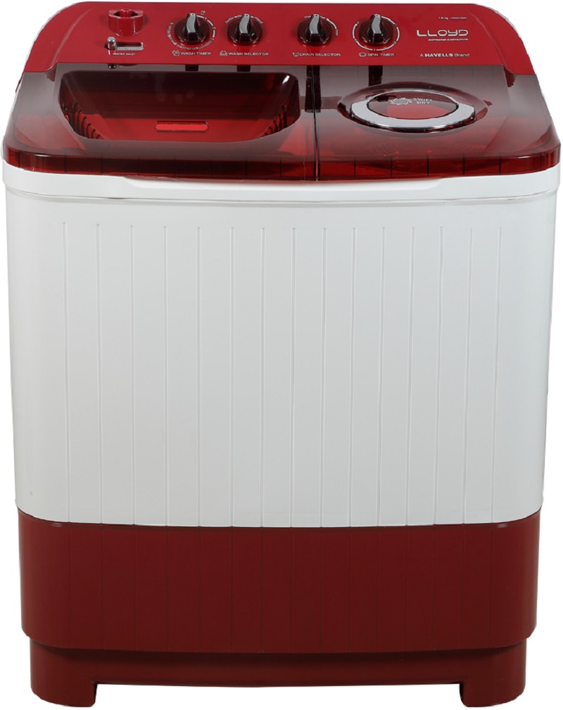 Lloyd 7.5 kg Semi Automatic Top Load Washing Machine (LWMS75RB1)