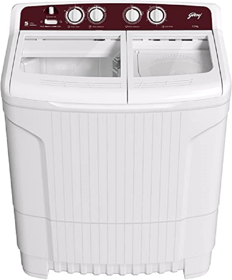Godrej 7.2 kg Semi Automatic Top Load Washing Machine (WS EDGE CLS+ 7.2 TN3 M WNRD)