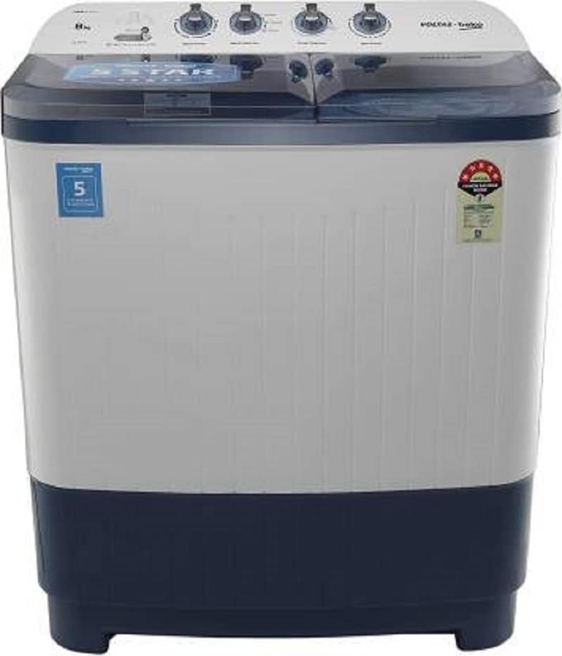 Voltas Beko 8 kg Semi Automatic Top Load Washing Machine (WTT80DBLT