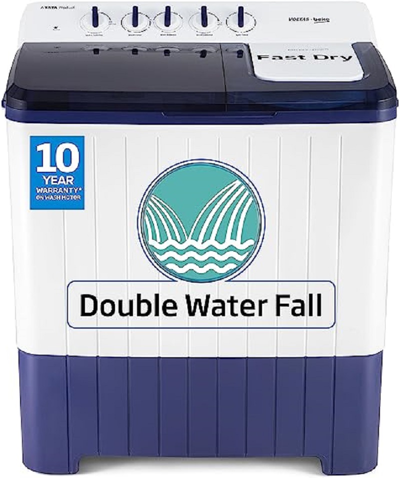 Voltas Beko 12 Kg Semi Automatic Top Load Washing Machine (WTT120UPA/BL5KPTD)