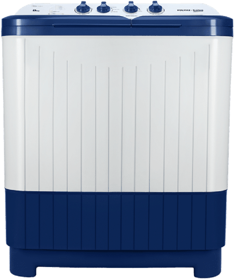 Voltas Beko 8 kg Semi Automatic Top Load Washing Machine (WTT80DBLTF)