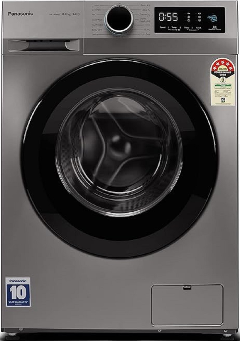 Panasonic 8 kg Fully Automatic Front Load Washing Machine (NA 148MB3L01)