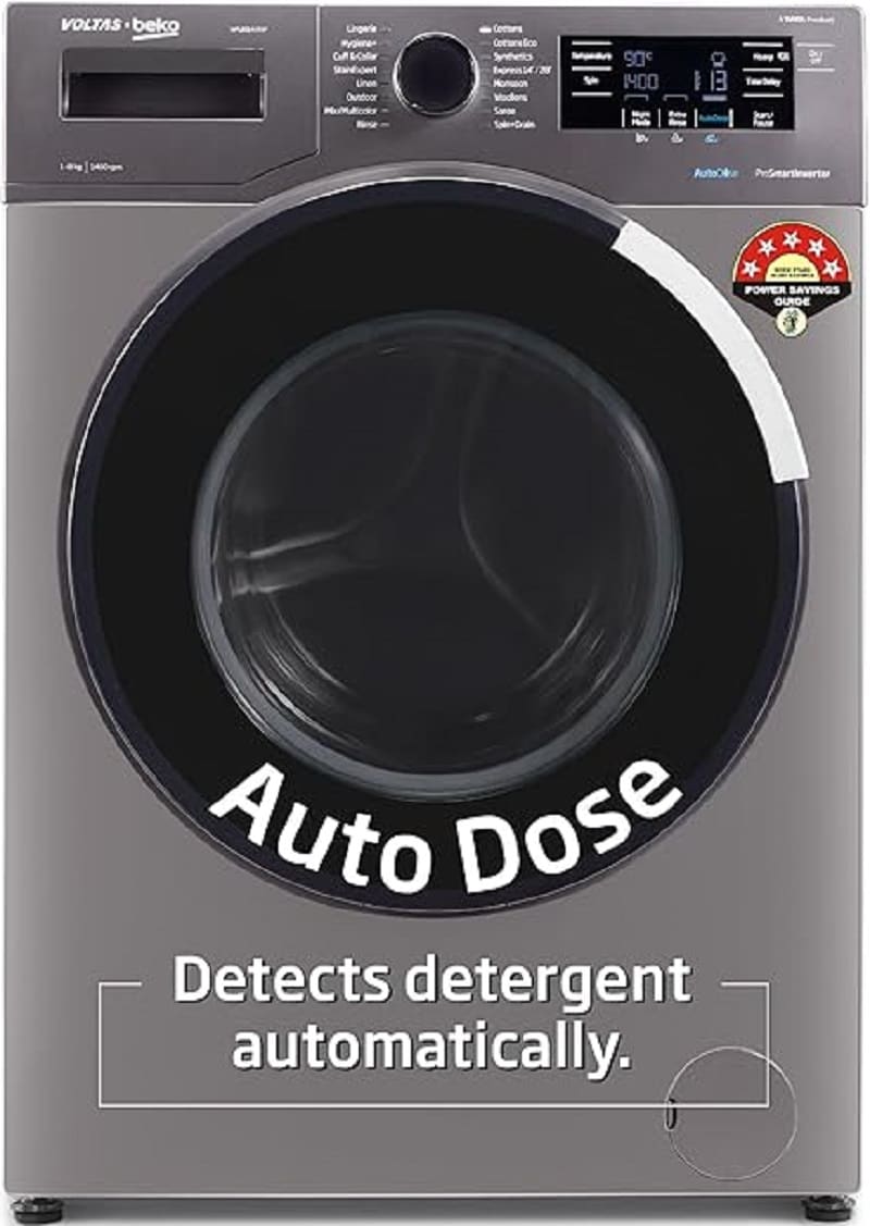 Voltas Beko 8.0 kg Fully Automatic Front Load Washing Machine
