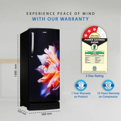 Haier 205 L Direct Cool Single Door 3 Star Refrigerator (HED 213KIB N)