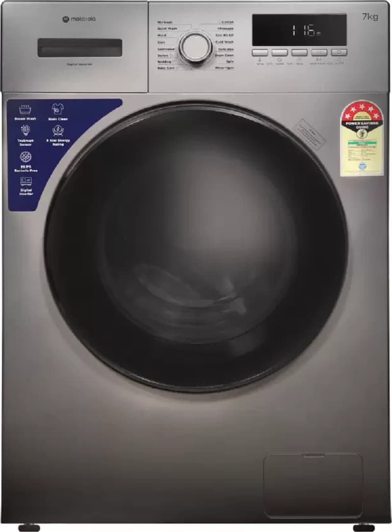 Motorola 7 kg Fully Automatic Front Load Washing Machine (MTFL705NHNJG