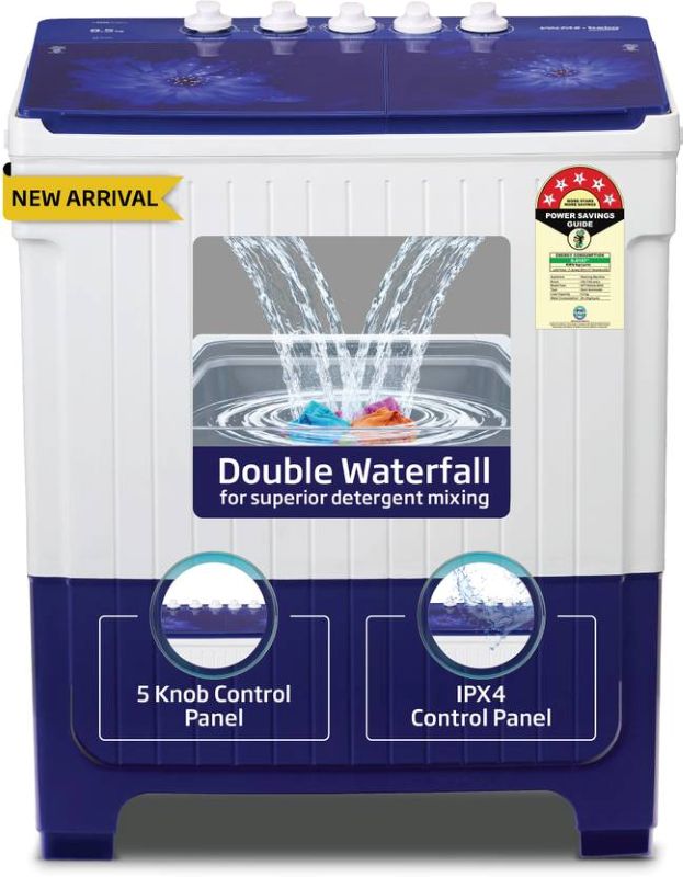 Voltas Beko 9.5 kg Semi Automatic Top Load Washing Machine (WTT95UAA)