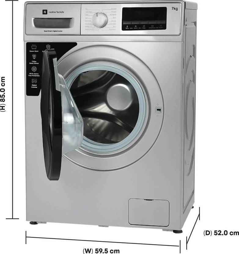 Realme TechLife 7 kg Fully Automatic Front Load Washing Machine (RMFL705NHIJG)