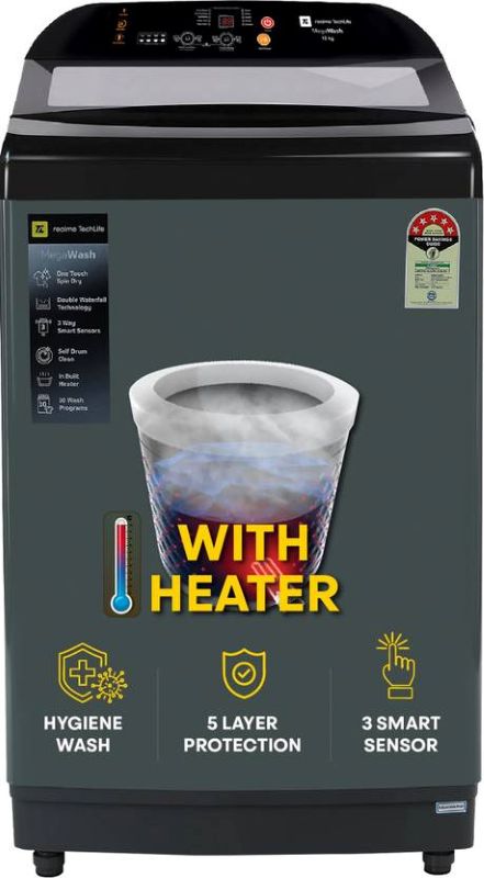 Realme TechLife 12 kg Fully Automatic Top Load Washing Machine (RMTL1205NHNHG)
