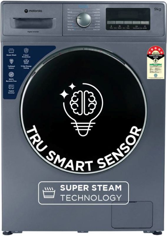 Motorola 9 kg Fully Automatic Front Load Washing Machine (MTFL905NHIJB)