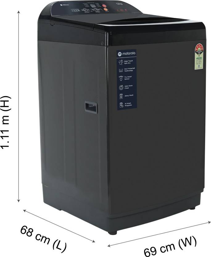 Motorola 12 kg Fully Automatic Top Load Washing Machine (MTTL1205NNNHG)
