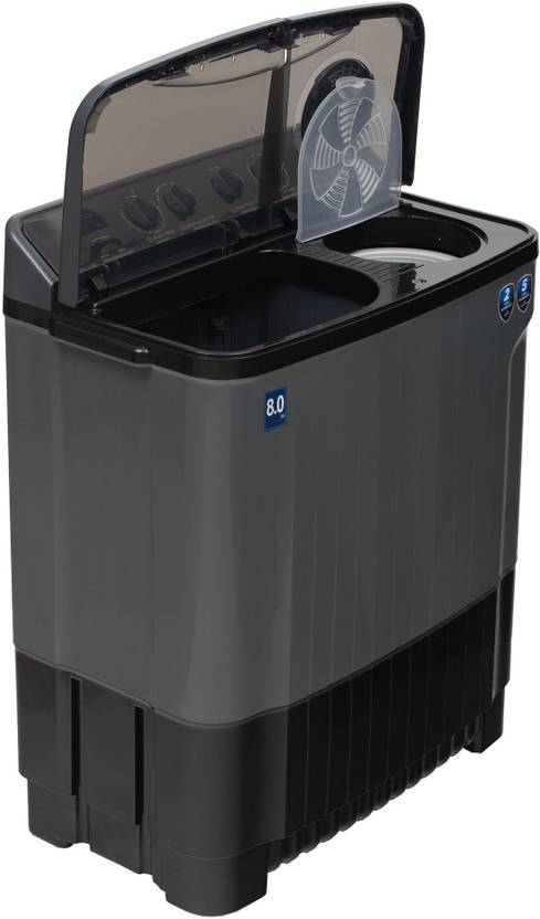 Midea 8 kg Semi Automatic Top Load Washing Machine (MWMSA080PPG KG)