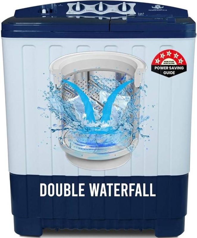 Power Guard 7 kg Semi Automatic Top Load Washing Machine (PG70WM BLWT OP IK)