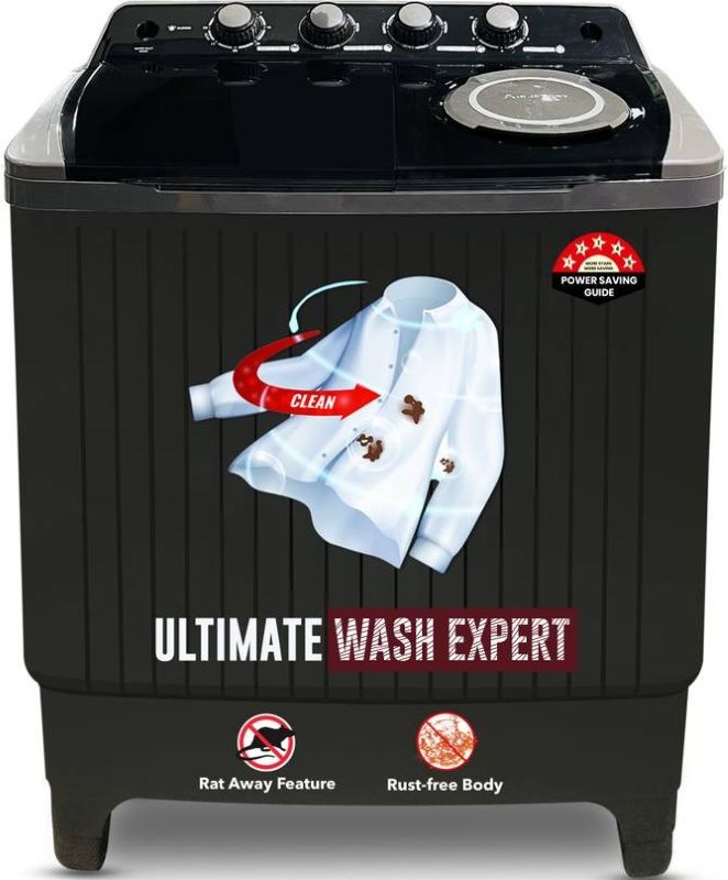Power Guard 8.5 kg Semi Automatic Top Load Washing Machine (PG85WM BK TP)