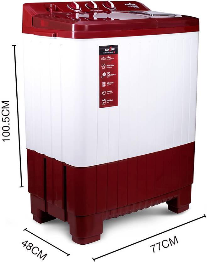 Kenstar 8.5 kg Semi Automatic Top Load Washing Machine (KSSA855NNNMM)