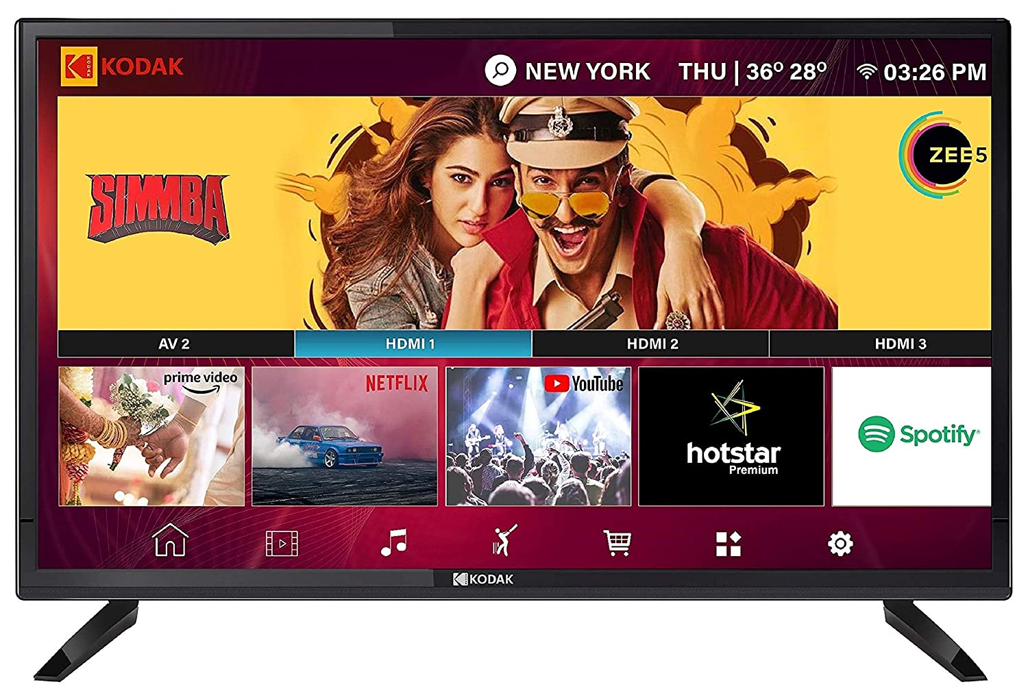 Kodak 43 Inch Led Full Hd Tv Xpro 43fhdxpro Online At Lowest Price In India