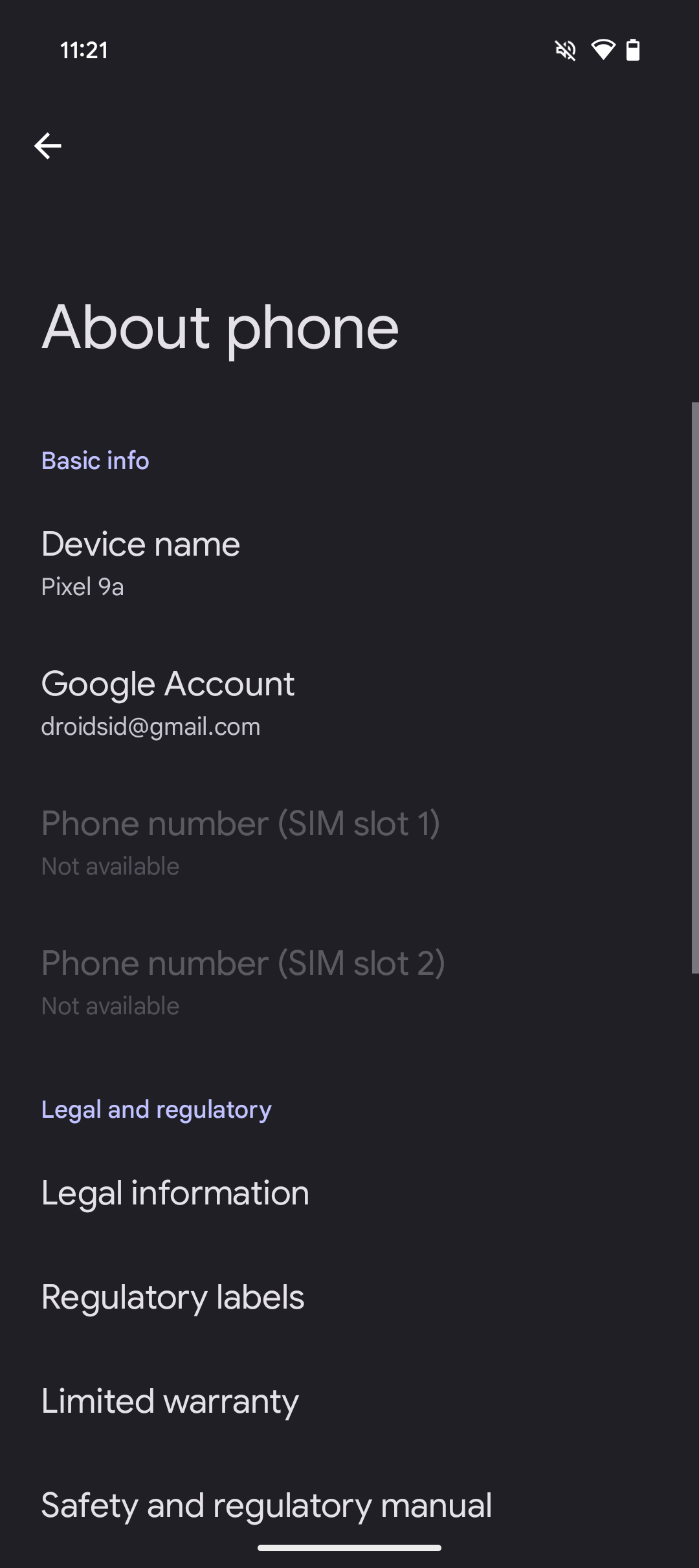 Google Pixel 9a UI Screenshots Images