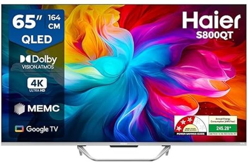 Haier 65 Inch QLED Ultra HD (4K) Smart TV (65S800QT)