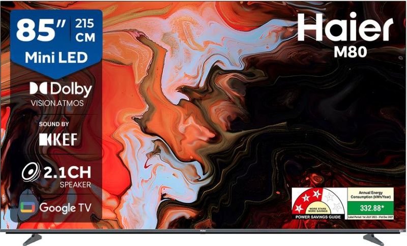 Haier 85 Inch LED Ultra HD (4K) Smart TV (H85M80FUX)