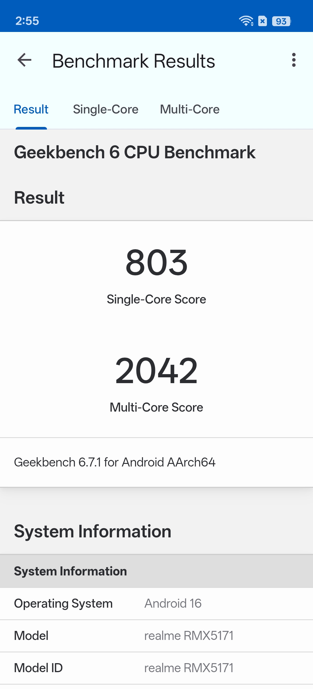 Realme 16 5G Benchmarks Images