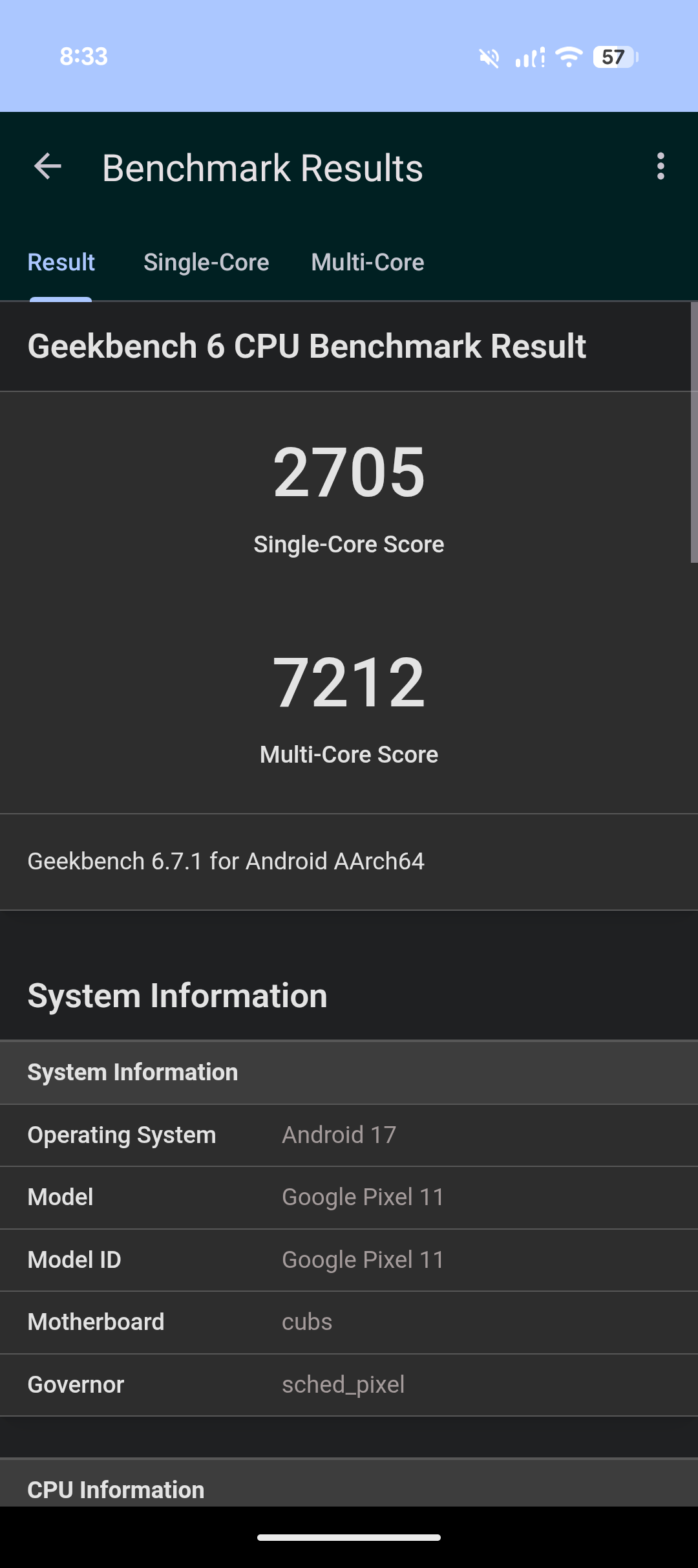 Google Pixel 11 Benchmarks Images