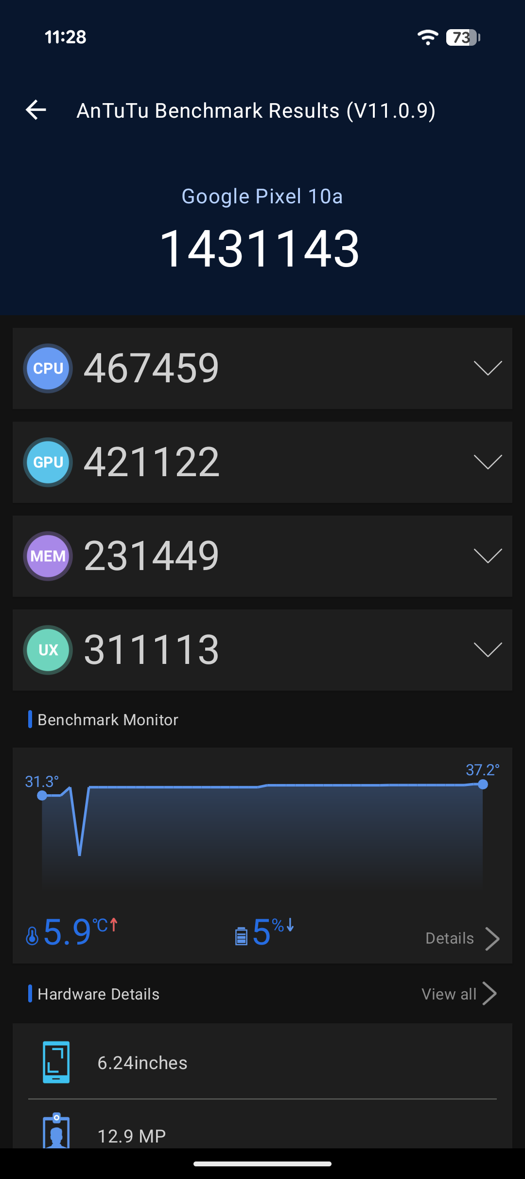 Google Pixel 10a Benchmarks Images