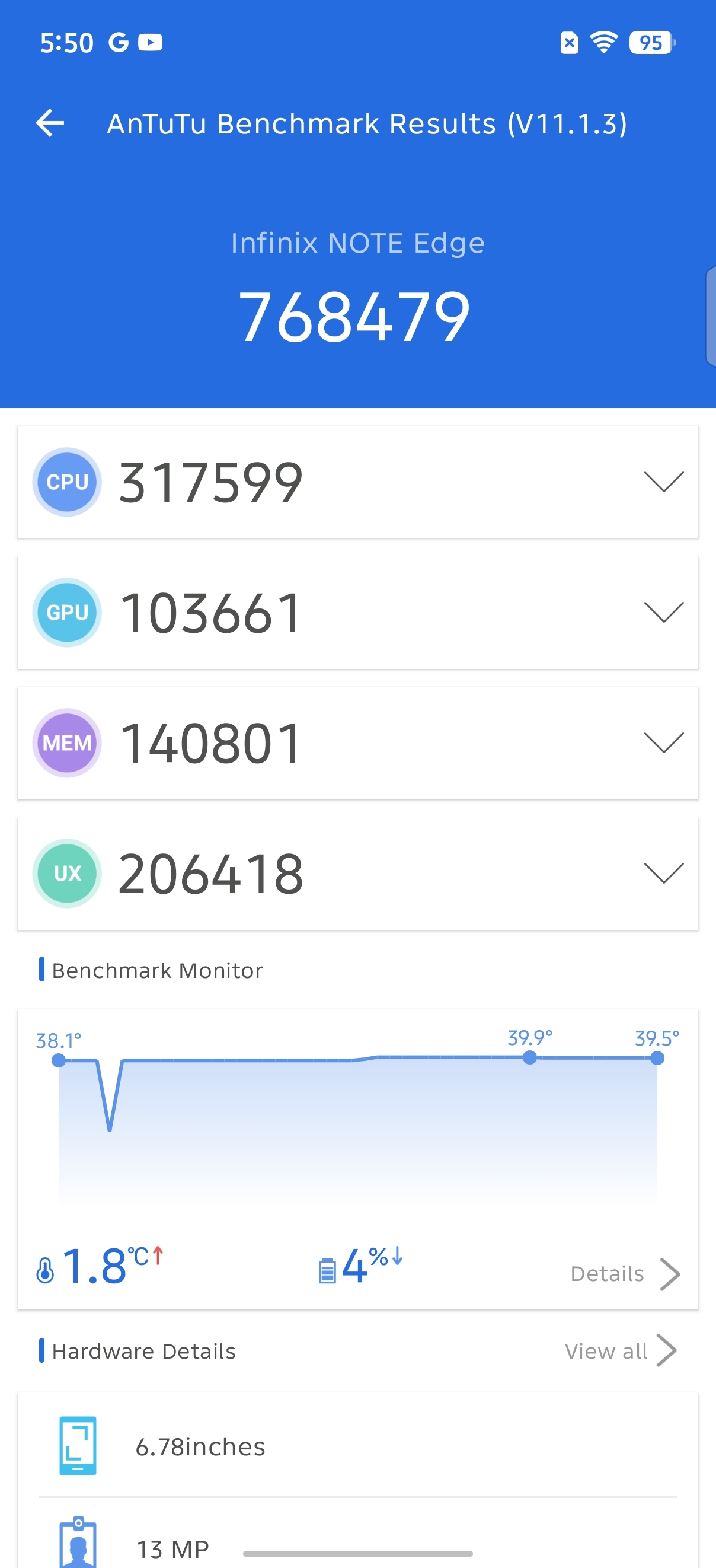Infinix Note Edge Benchmarks Images