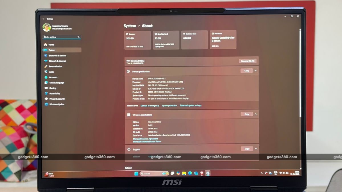 MSI Titan 18 HX AI
