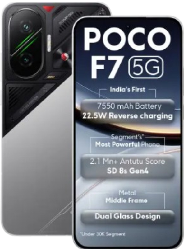 Poco F7 5G Design इमेजिस