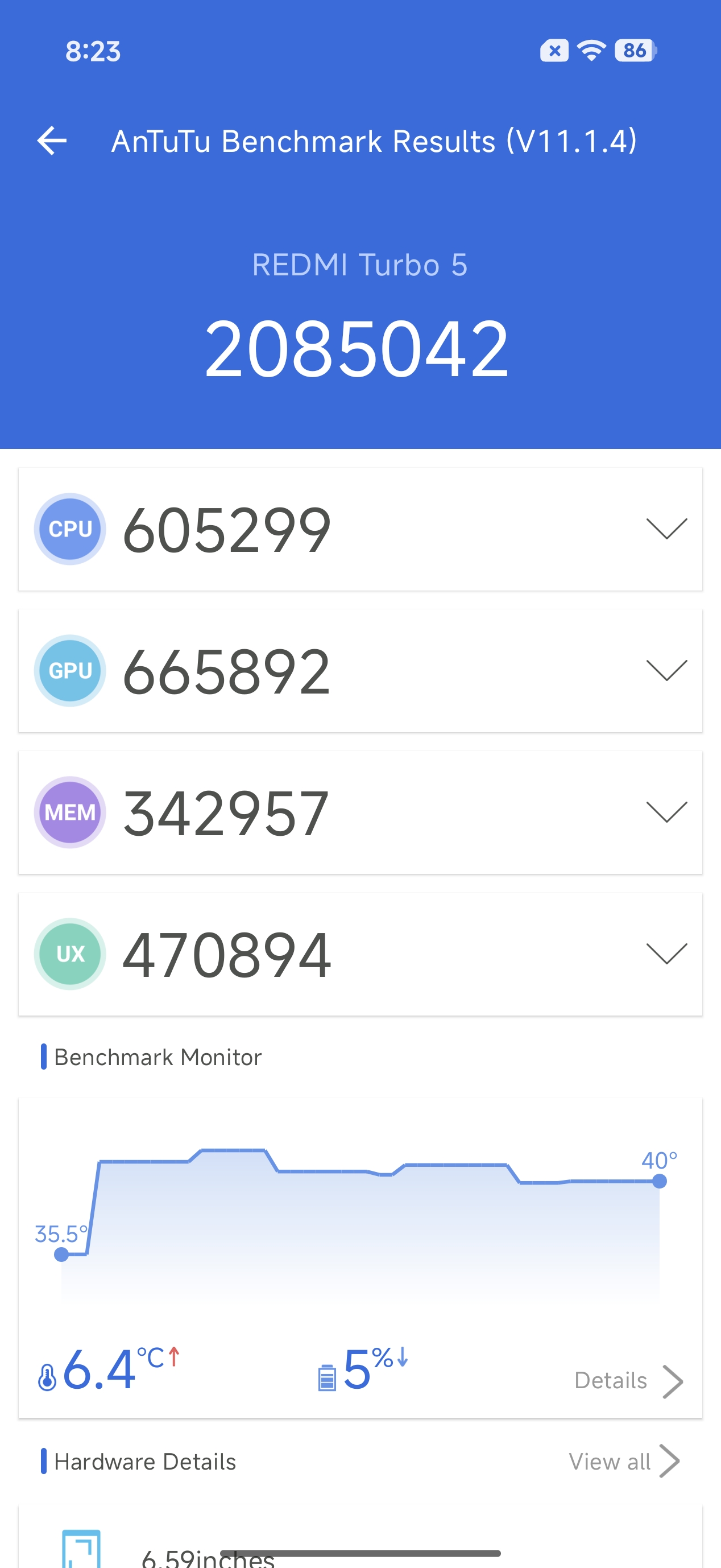 Redmi Turbo 5 Benchmarks इमेजिस