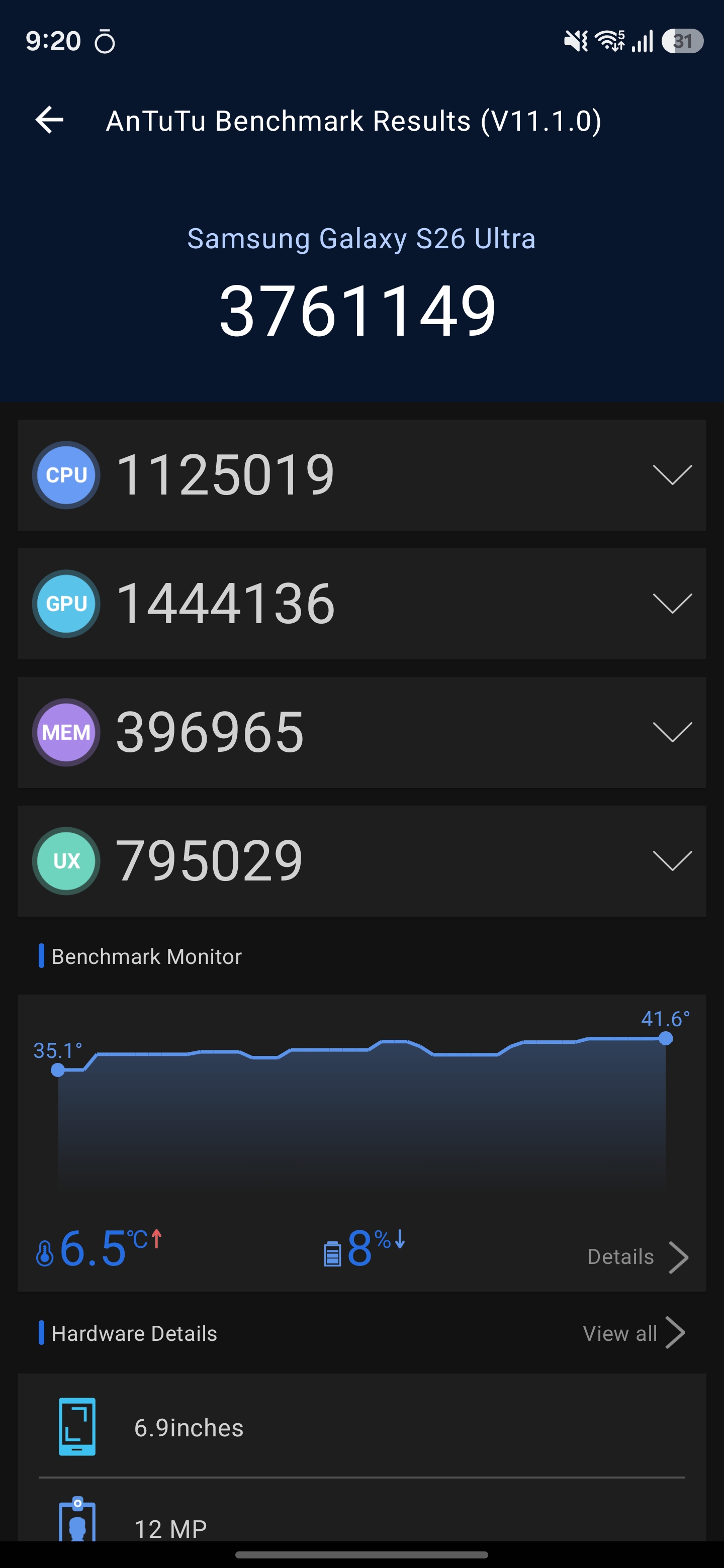 Samsung Galaxy S26 Ultra Benchmarks Images