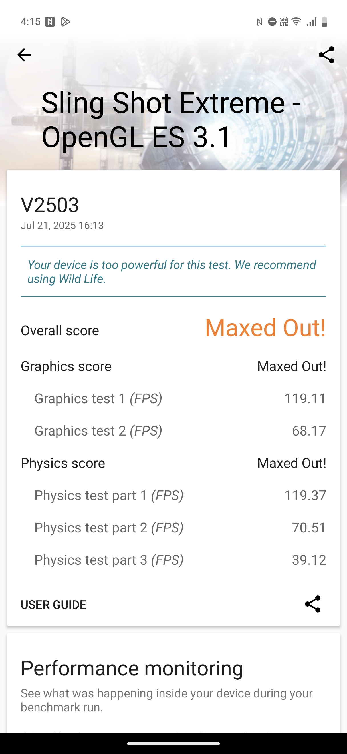 वीवो X200 FE Benchmarks इमेजिस
