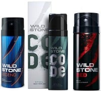 Wild Stone Legend Deodorant + Code Steel Deodorant + Red Spice Deodorant (150ML, Pack of 3)