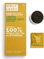 Onlyleaf Lemon Ginger Mint Green Tea (54GM, 27 Pieces)