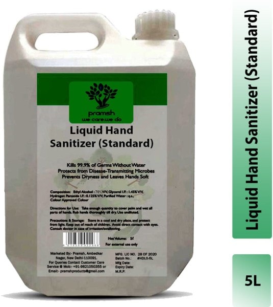 Pramsh Liquid Lite Hand Sanitizer (5LTR)