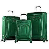 Olympia Luxe Spinner Luggage (Green, Pack of 3)