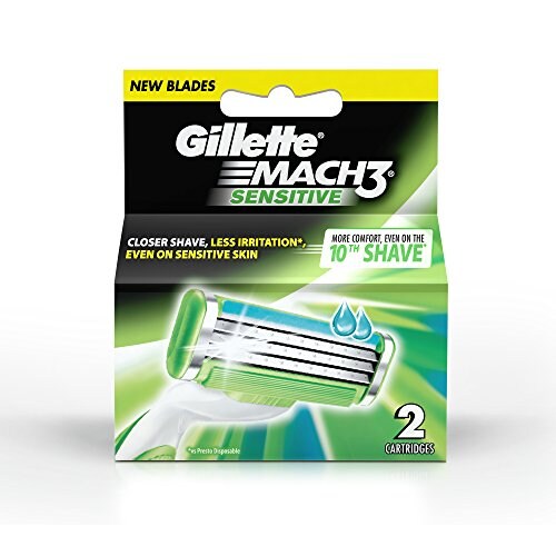 Gillette Mach3 Sensitive Manual Shaving Razors Blades Price in India, Specifications, Comparison