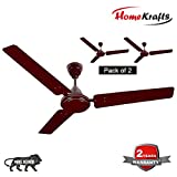 HomeKrafts Magic Ceiling Fan (Brown)