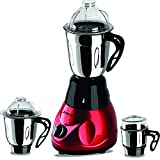 Jusal Majestic 800W Mixer Grinder (Black & Red, 3 Jar)