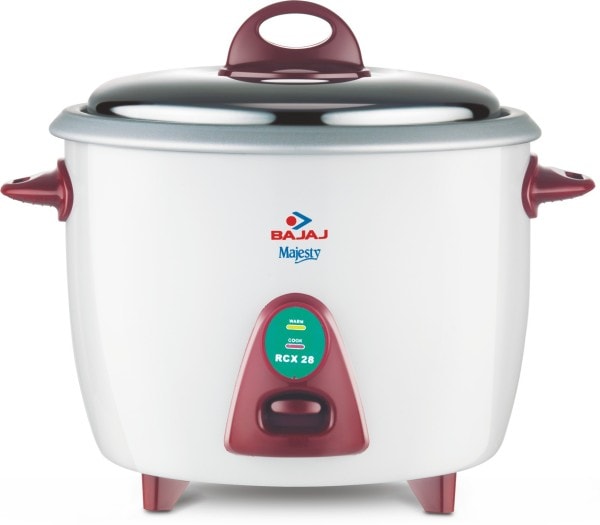 Bajaj Majesty RCX 28 2.8 L Rice Cooker (White & Maroon) Price in India