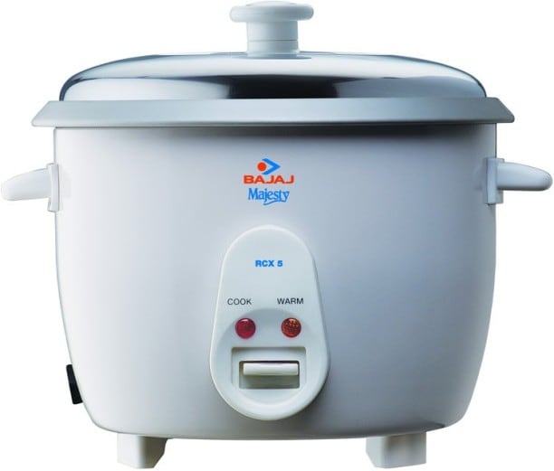 Bajaj Majesty RCX 5 1.8 L Rice Cooker (White)