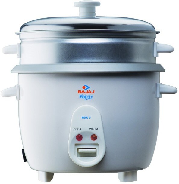 Bajaj Majesty RCX 7 1.8 L Rice Cooker (White)