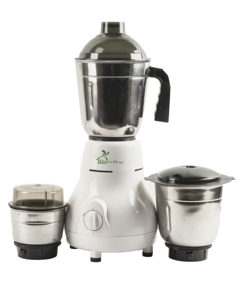 Green Home Matka 500W Mixer Grinder (Green, 3 Jar)