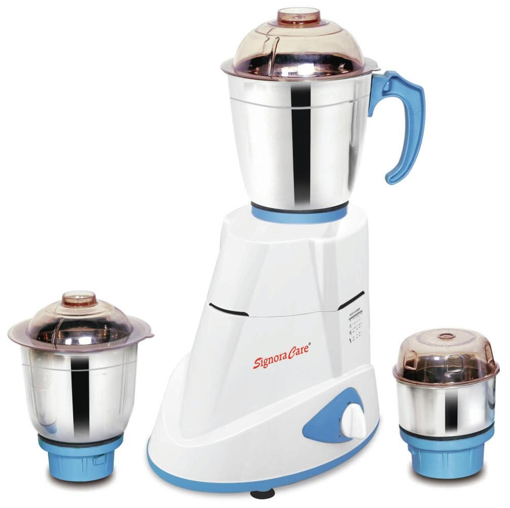 Signoracare Maxima 750W Mixer Grinder (Blue & White, 3 Jar)