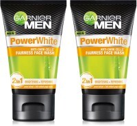 Garnier Men Power White Anti-Dark Cells Face Wash (200GM, Pack of 2)